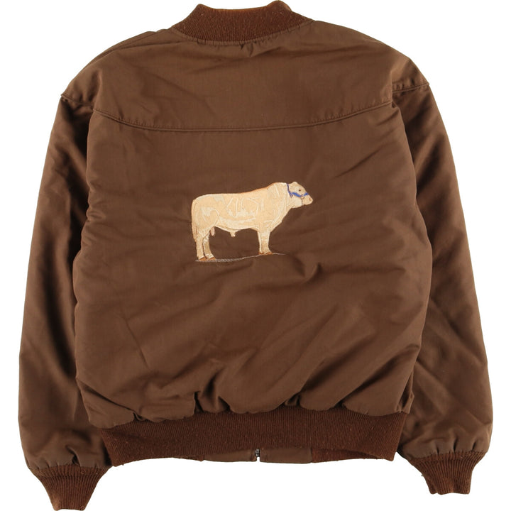 80'S Mac Murray Back Embroidery Derby Jacket Cup Shoulder Jacket Made in USA Men's L Vintage /eaa378099