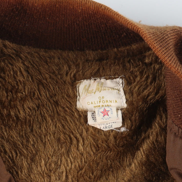 80'S Mac Murray Back Embroidery Derby Jacket Cup Shoulder Jacket Made in USA Men's L Vintage /eaa378099