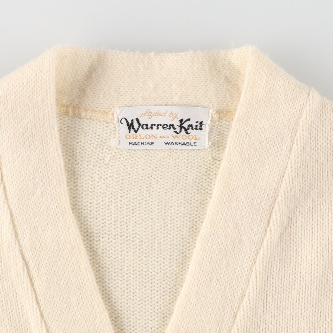 ~80'S Warren-Knit wool knit cardigan, men's M, vintage /eaa378176