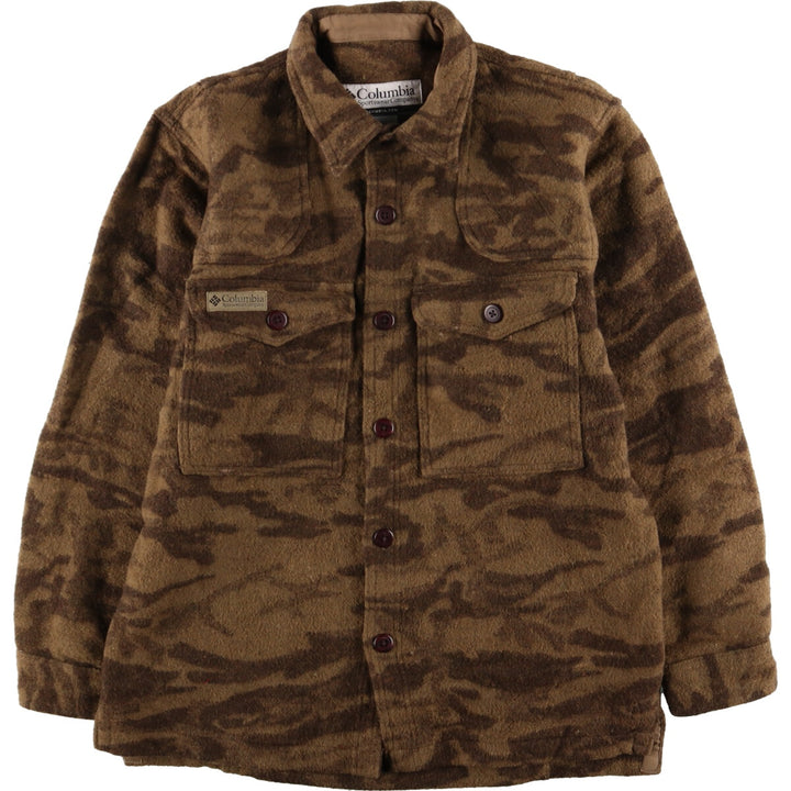 Columbia Camouflage Pattern Wool Jacket Men's XL /eaa378401