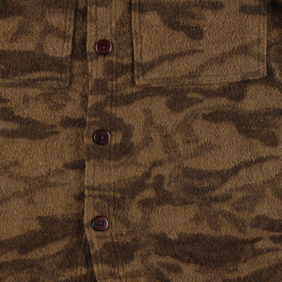 Columbia Camouflage Pattern Wool Jacket Men's XL /eaa378401