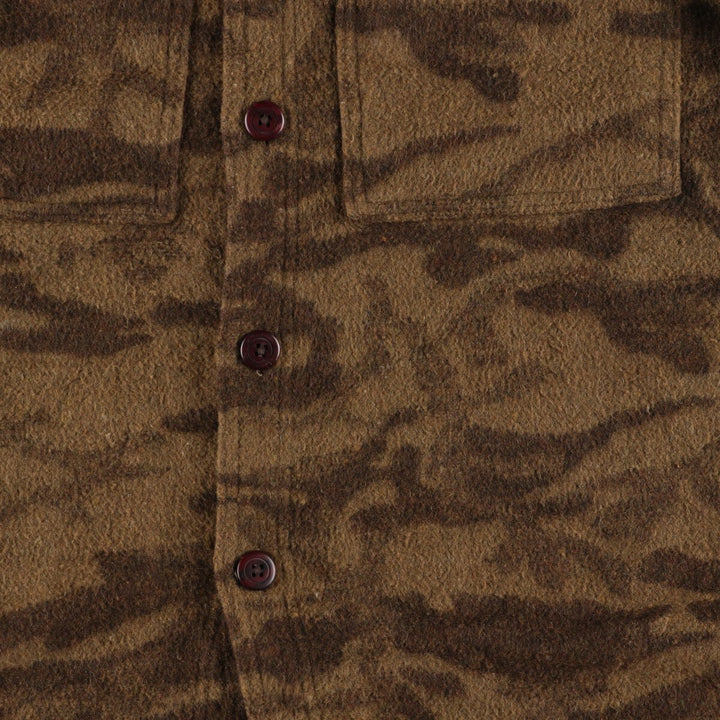 Columbia Camouflage Pattern Wool Jacket Men's XL /eaa378401