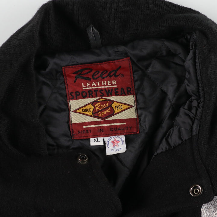 Reed SPORTSWEAR Leather Wool Sleeve Varsity Jacket Award Jacket Varsity Jacket Made in USA Men's XL /eaa378501
