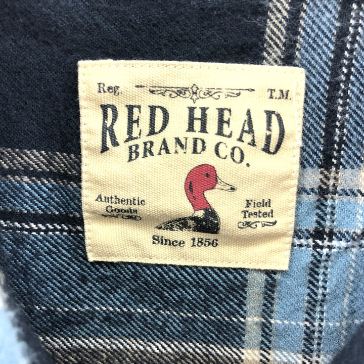 RED HEAD BRAND CO. Check Pattern Long Sleeve Flannel Shirt Men's XL Vintage /eaa378517