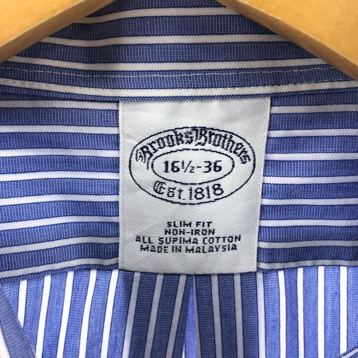 Brooks Brothers Est.1818 Long Sleeve Cotton Striped Shirt Men's L /eaa378528