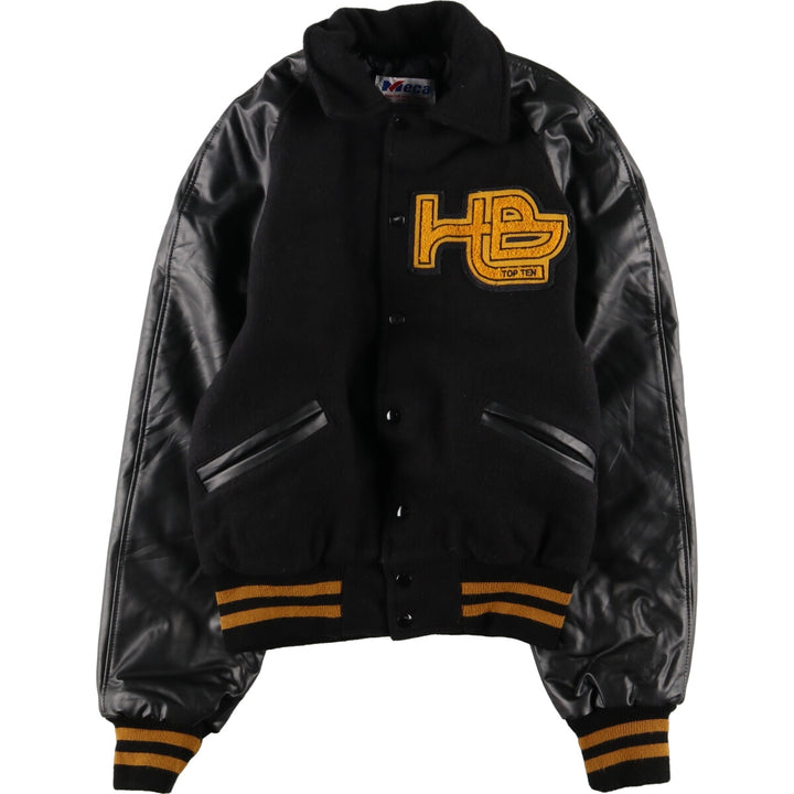 Meca Sleeve Leather Wool Stadium Jacket Award Jacket Varsity Jacket Men's M /eaa378627