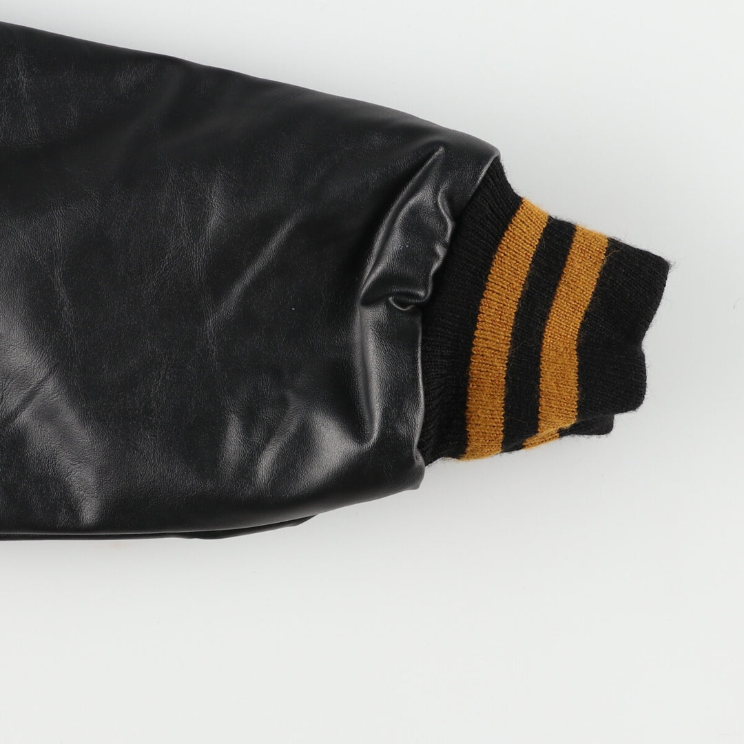 Meca Sleeve Leather Wool Stadium Jacket Award Jacket Varsity Jacket Men's M /eaa378627