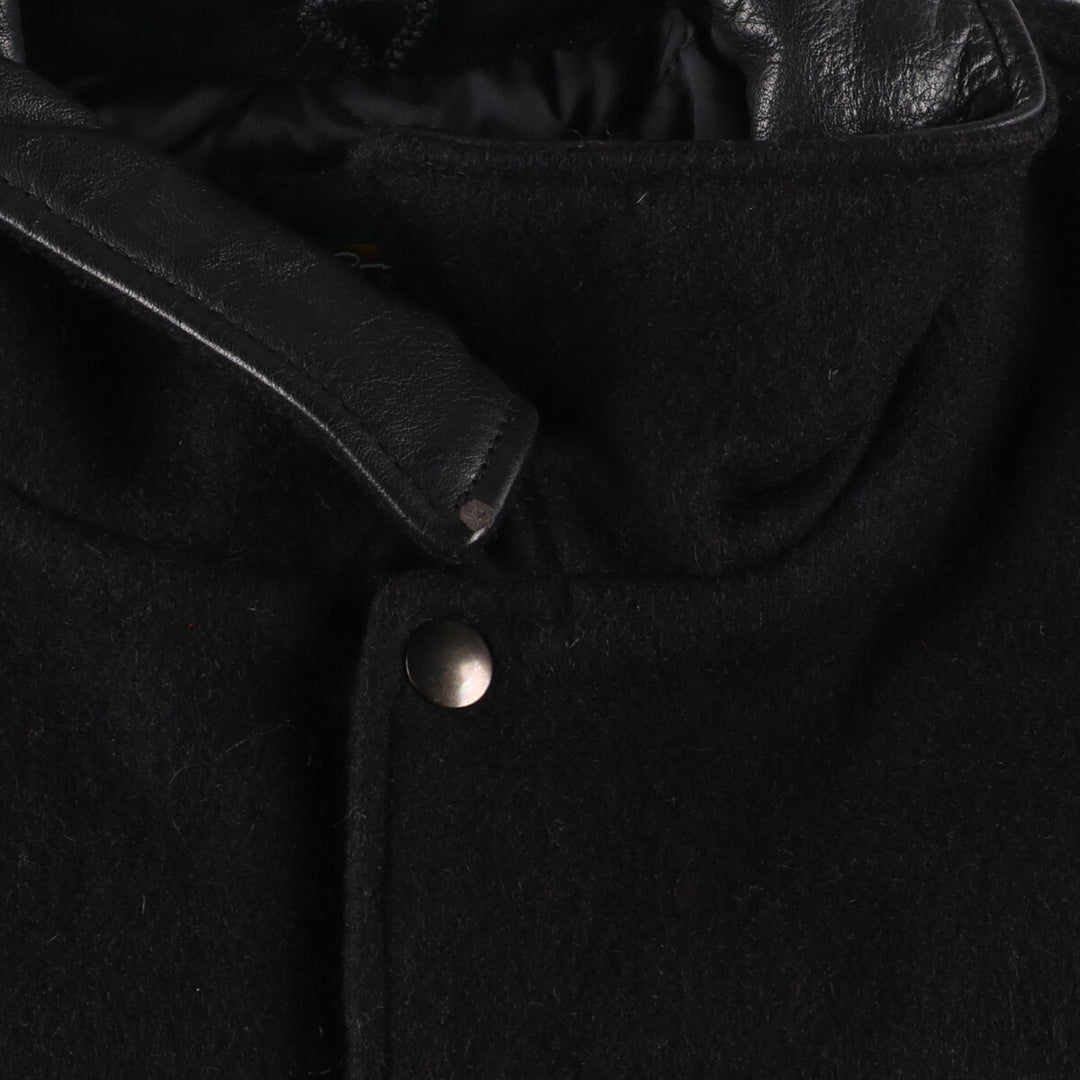 80'S jjm sportswear leather sleeve wool varsity jacket award jacket varsity jacket made in canada men's size L vintage /eaa378629