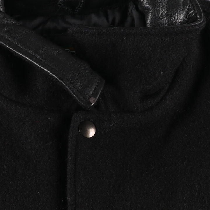 80'S jjm sportswear leather sleeve wool varsity jacket award jacket varsity jacket made in canada men's size L vintage /eaa378629