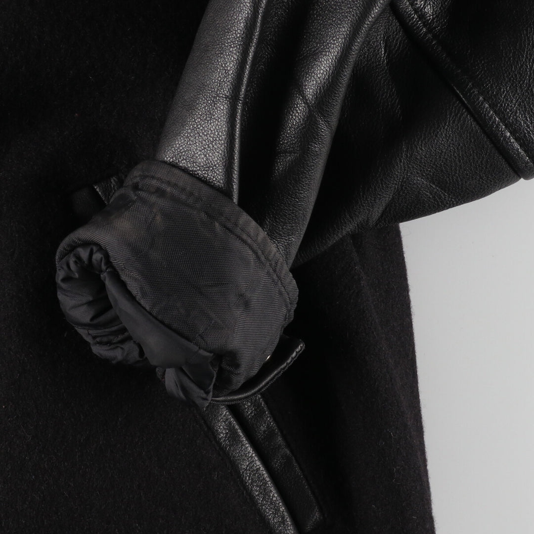 80'S jjm sportswear leather sleeve wool varsity jacket award jacket varsity jacket made in canada men's size L vintage /eaa378629