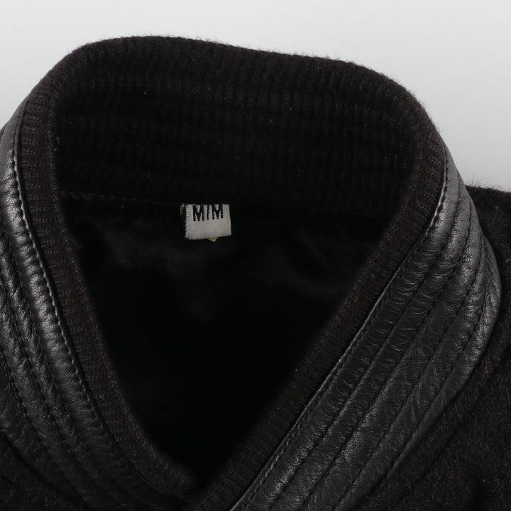 Leather sleeve wool varsity jacket award jacket varsity jacket men's L /eaa378632