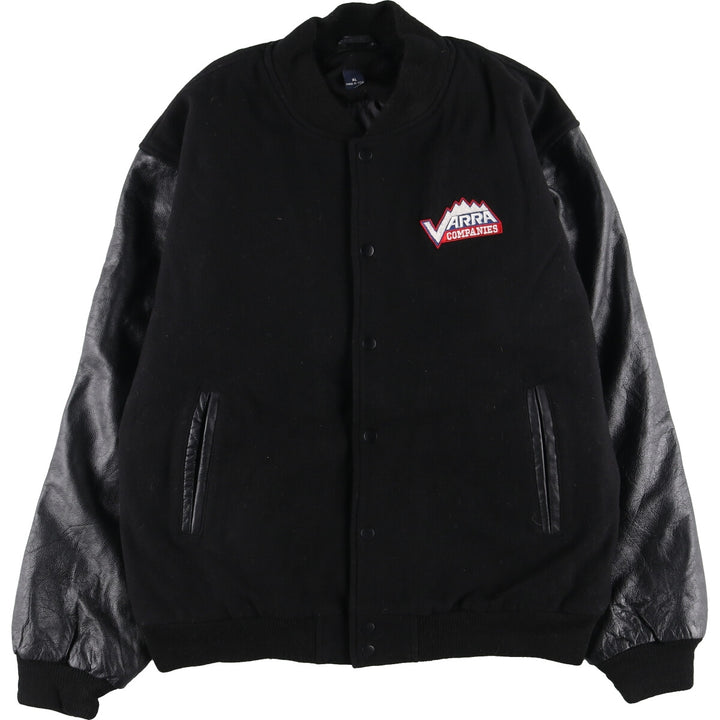 Leather sleeve wool varsity jacket award jacket varsity jacket men's XXL /eaa378633