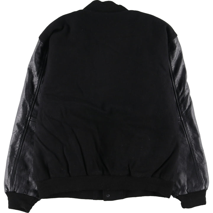 Leather sleeve wool varsity jacket award jacket varsity jacket men's XXL /eaa378633