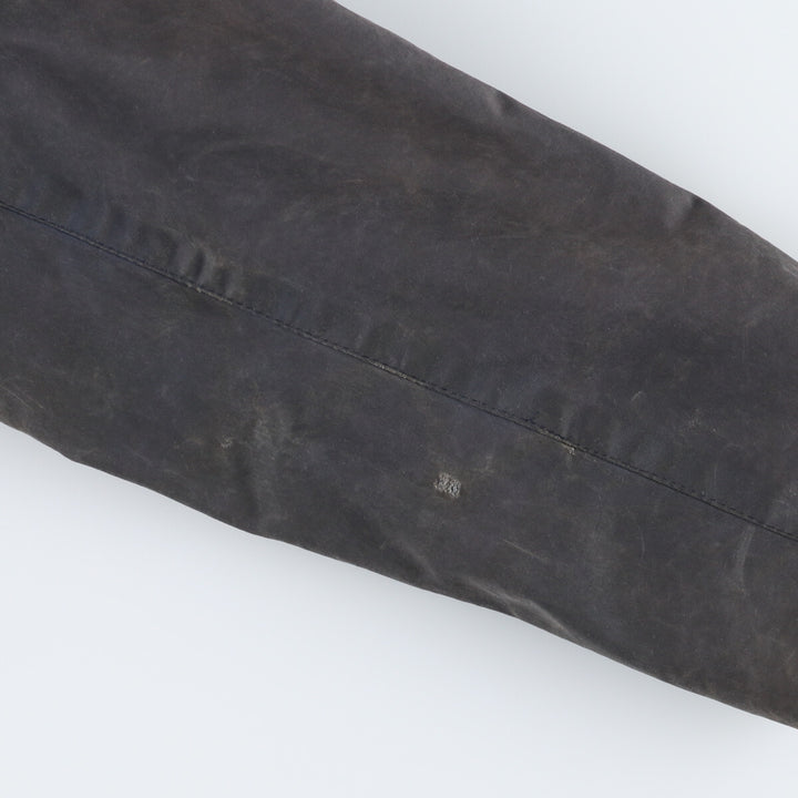 80'S Barbour BORDER Old 3 Warrant Waxed Cotton Oiled Jacket C36 Men's S Vintage /eaa378767