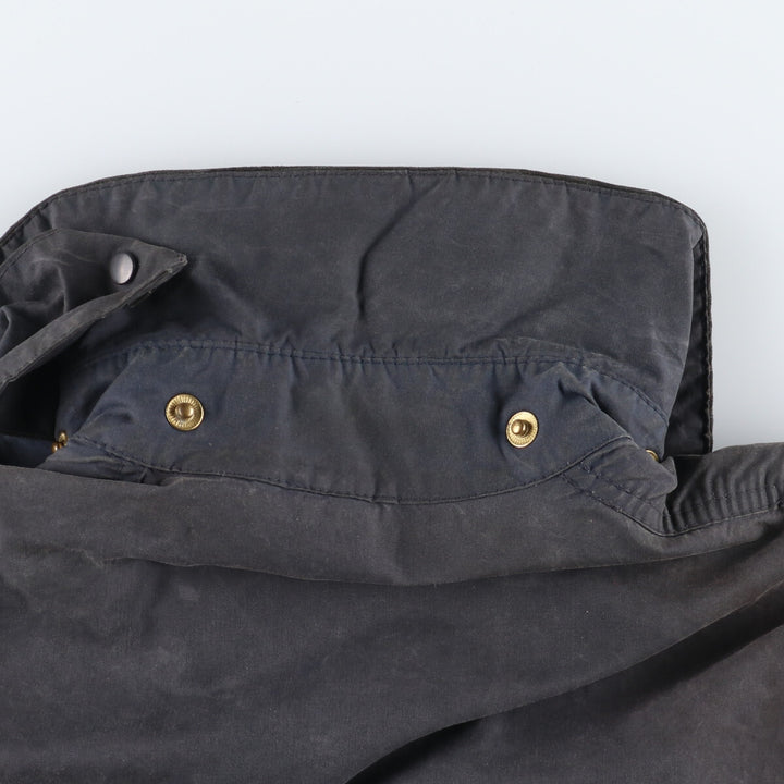 80'S Barbour BORDER Old 3 Warrant Waxed Cotton Oiled Jacket C36 Men's S Vintage /eaa378767