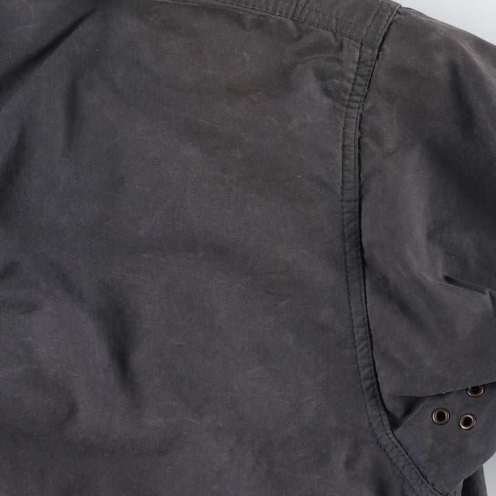 80'S Barbour BORDER Old 3 Warrant Waxed Cotton Oiled Jacket C36 Men's S Vintage /eaa378767