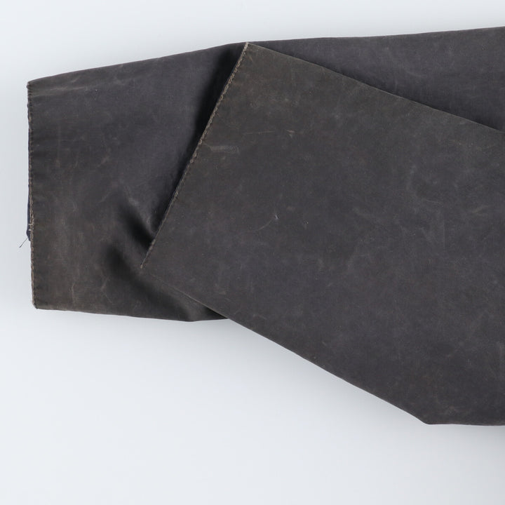 80'S Barbour BORDER Old 3 Warrant Waxed Cotton Oiled Jacket C36 Men's S Vintage /eaa378767