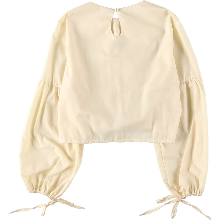 Mesa Closet Cropped Long Sleeve Pullover Blouse Women's S /eaa378843