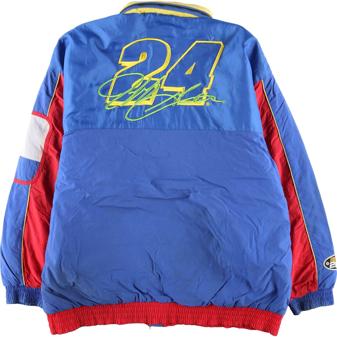 90'S CHASE DU PONT padded nylon racing jacket men's XXL vintage / eaa378887