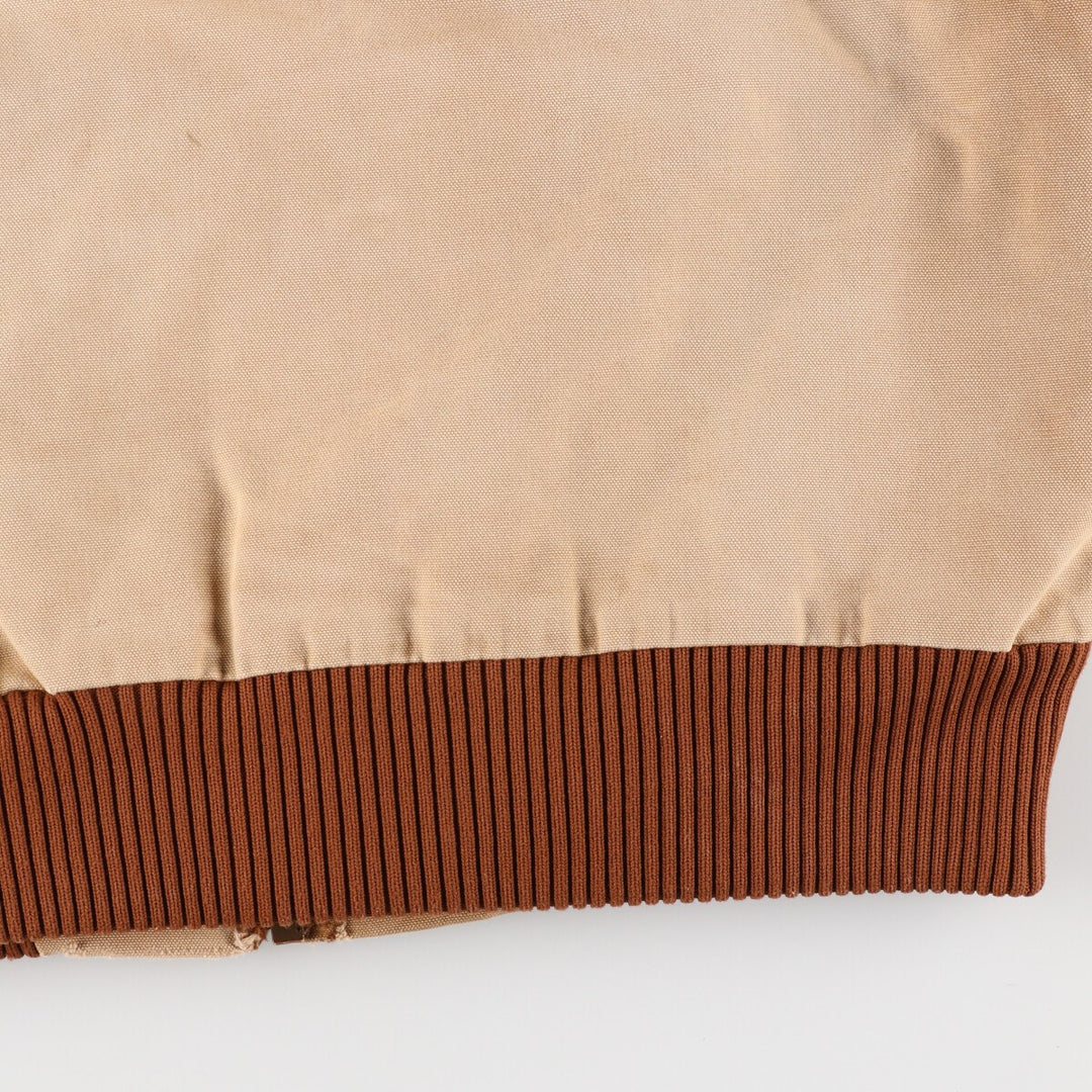 90'S Carhartt Active Jacket, Duck Fabric Full Zip Hoodie, Made in USA, Men's XXL, Vintage /eaa378892