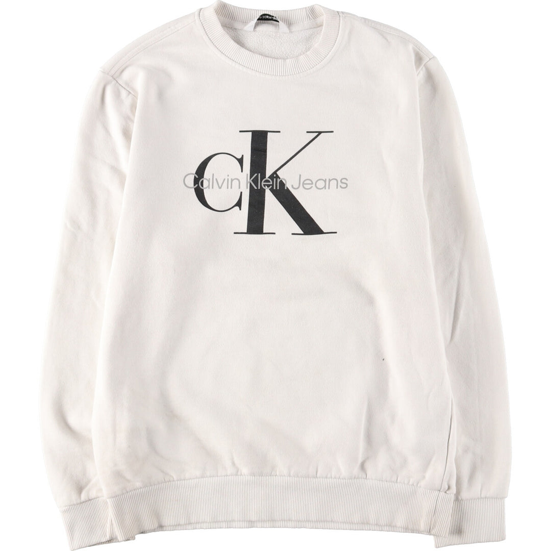 Calvin Klein JEANS Logo Sweatshirt Trainer Men's L /eaa379150