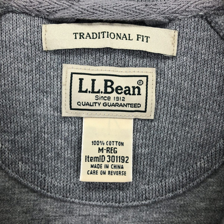 00'S LLBean Cotton Knit Half Zip Sweater Men's M /eaa379221