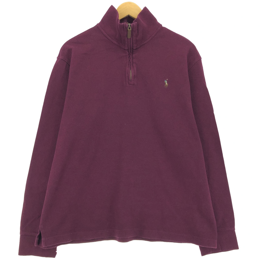 Ralph Lauren POLO RALPH LAUREN ESTATE RIB Cotton Knit Half Zip Sweater Men's L /eaa379224