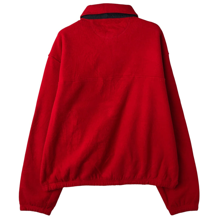 Ralph Lauren CHAPS Swing Top Fleece Jacket, Men's Size XL polyester red type Vintage Second Hand
