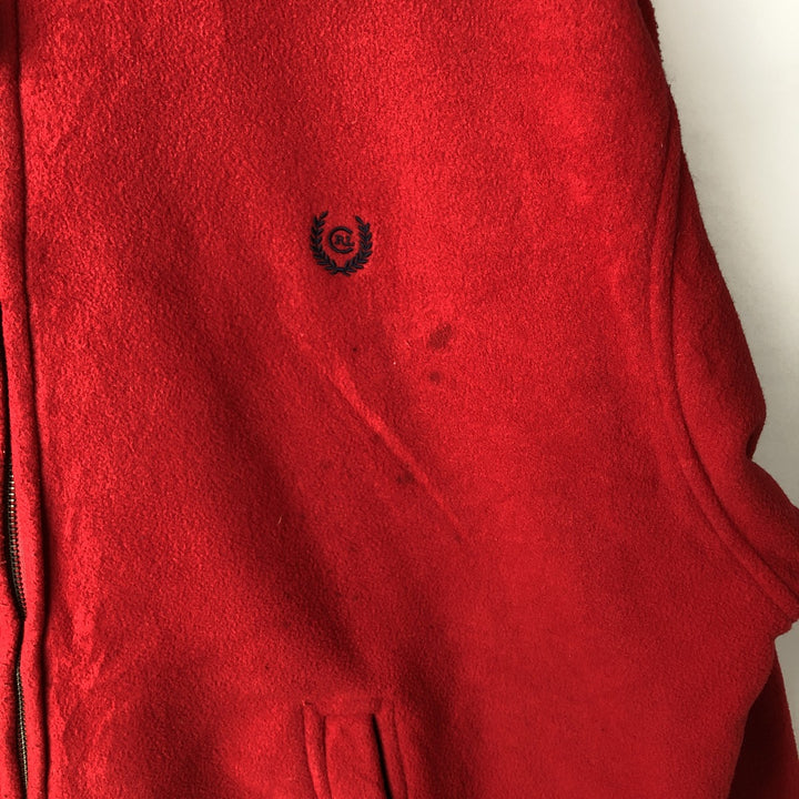 Ralph Lauren CHAPS Swing Top Fleece Jacket, Men's Size XL polyester red type Vintage Second Hand