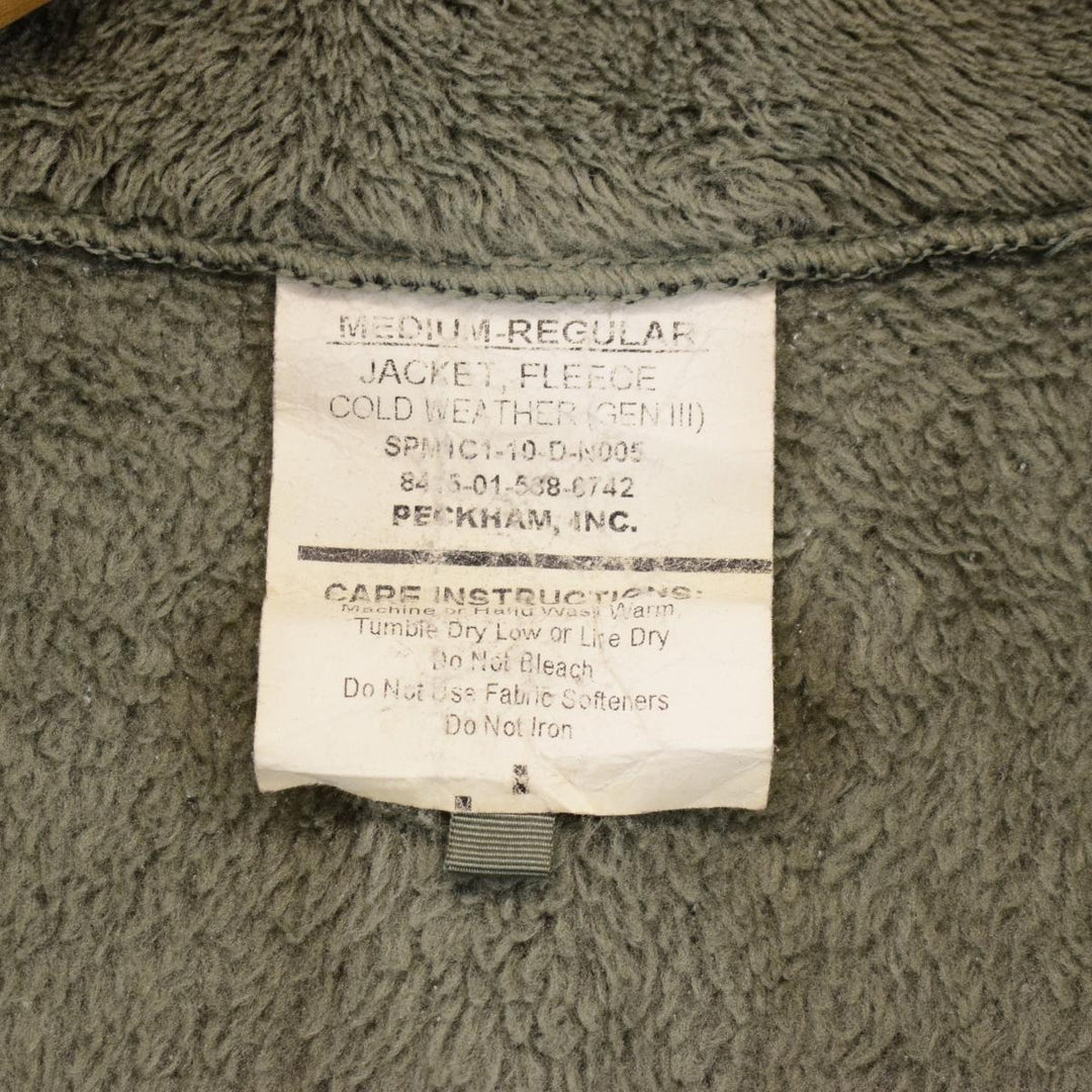 2010 delivery, genuine US military item, GEN 3 military fleece jacket, made in USA, MEDIUM-REGULAR, men's M /eaa379318