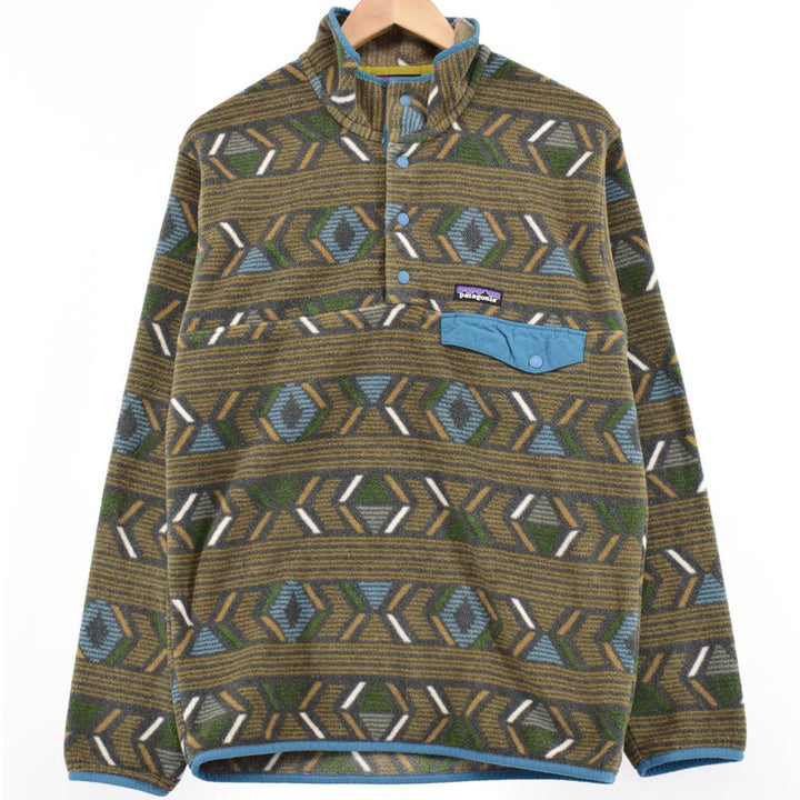 2017 Patagonia S All-over Print YNCHILLA Synchilla Snap T 254550 Fleece Pullover Men's S Vintage /eaa379330