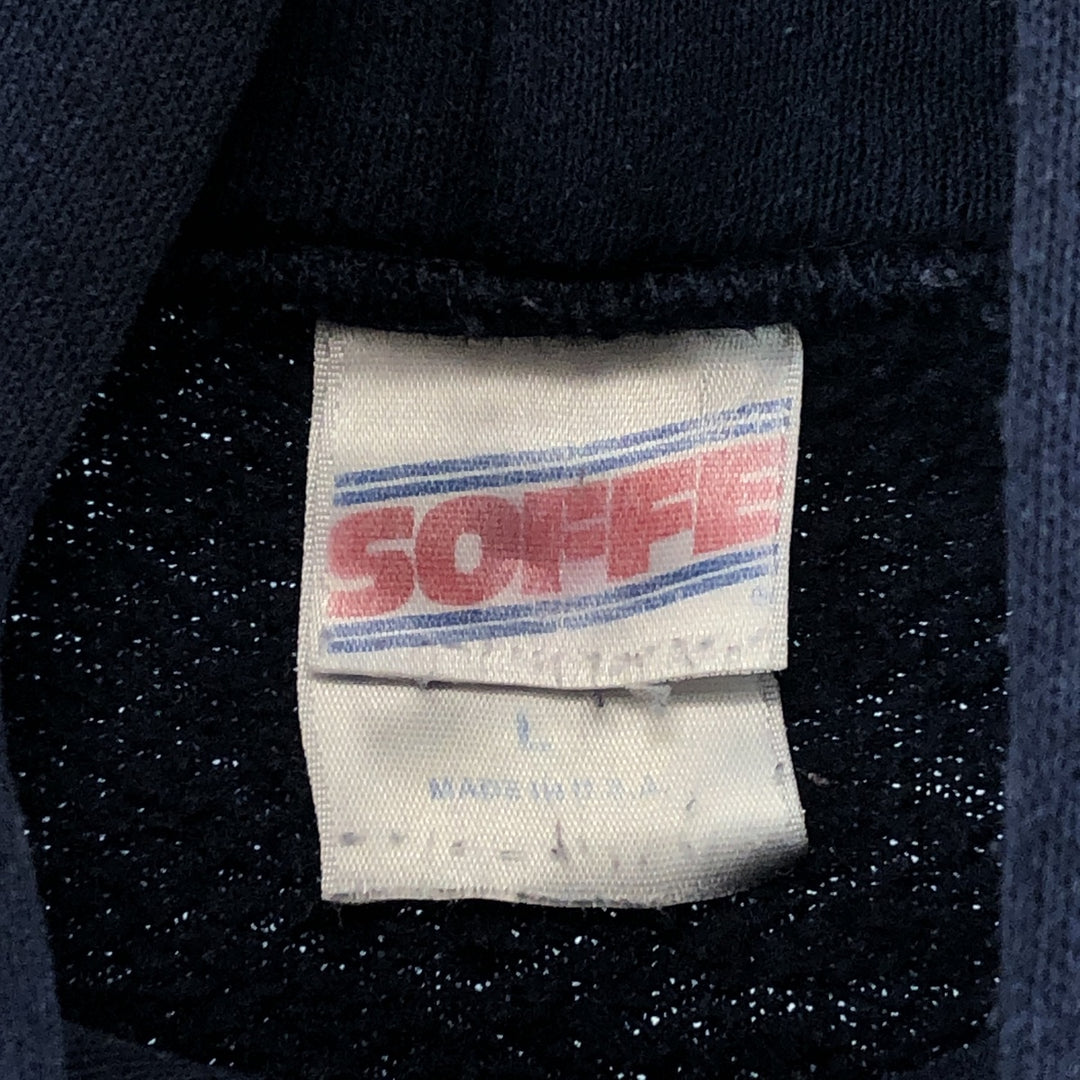 90'S SOFFE USNAVY double-sided print sweatshirt pullover hoodie made in USA men's L vintage /eaa379477