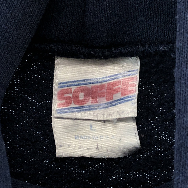 90'S SOFFE USNAVY double-sided print sweatshirt pullover hoodie made in USA men's L vintage /eaa379477