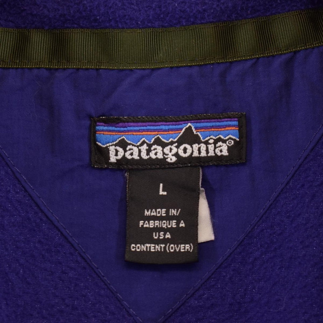 90'S Patagonia Fleece Pullover Made in USA Men's L Vintage /eaa379514