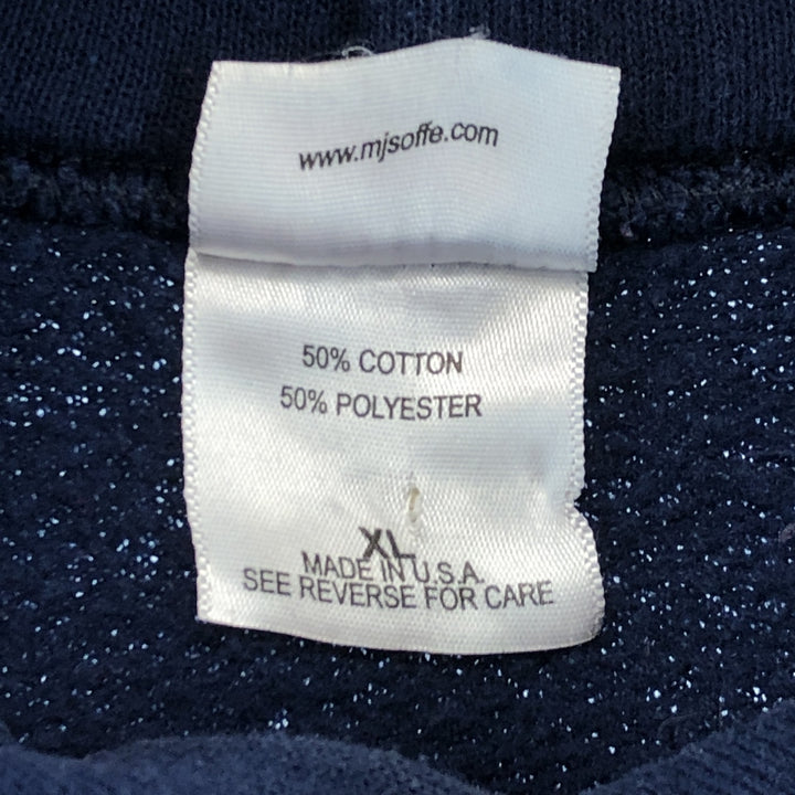 SOFFE USNAVY double-sided print sweatshirt pullover hoodie made in USA men's XL /eaa379564