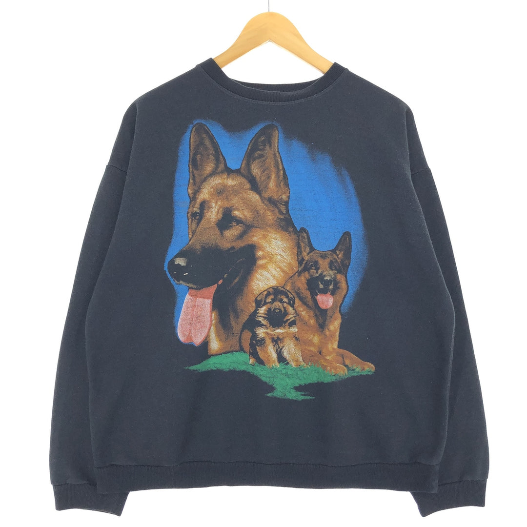 Dog print animal sweatshirt trainer women's XXL /eaa379593