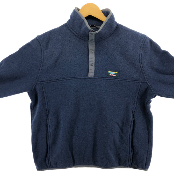 LLBean Half Snap Fleece Pullover Men's L size /eaa379629