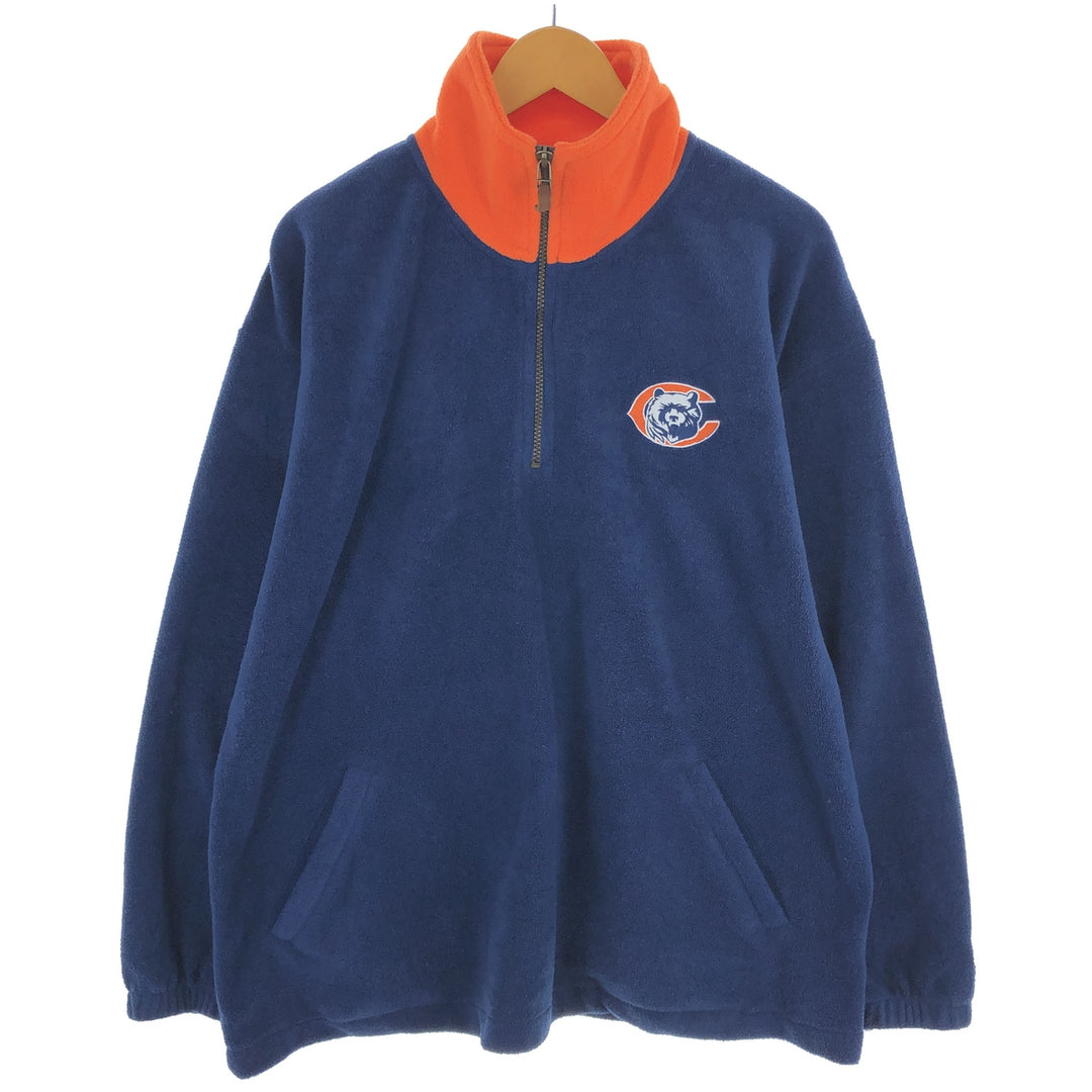 90'S Starter NFL CHICAGO BEARS Chicago Bears Half Zip Fleece Pullover Men's M Size Vintage /eaa379642