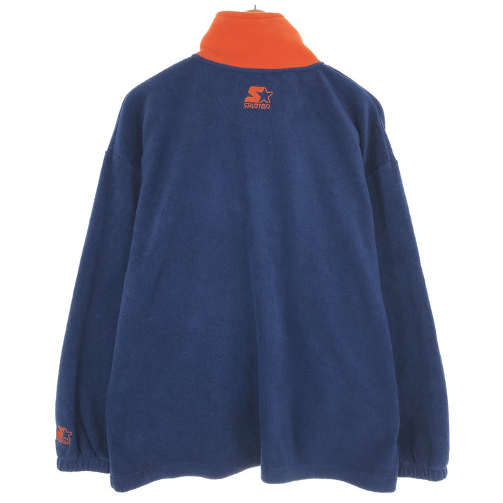 90'S Starter NFL CHICAGO BEARS Chicago Bears Half Zip Fleece Pullover Men's M Size Vintage /eaa379642