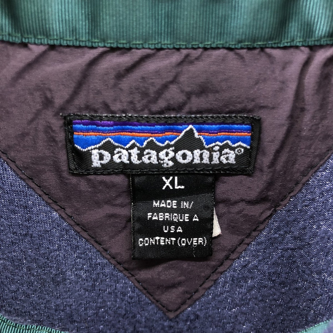 90'S Patagonia Snap-T Half-Snap Fleece Pullover Made in USA Men's XL Vintage /eaa379663