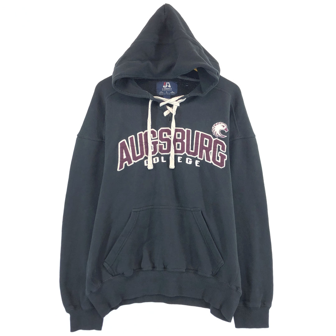 J-AMERICA Augsburg College Sweatshirt Pullover Hoodie Men's L /eaa379682