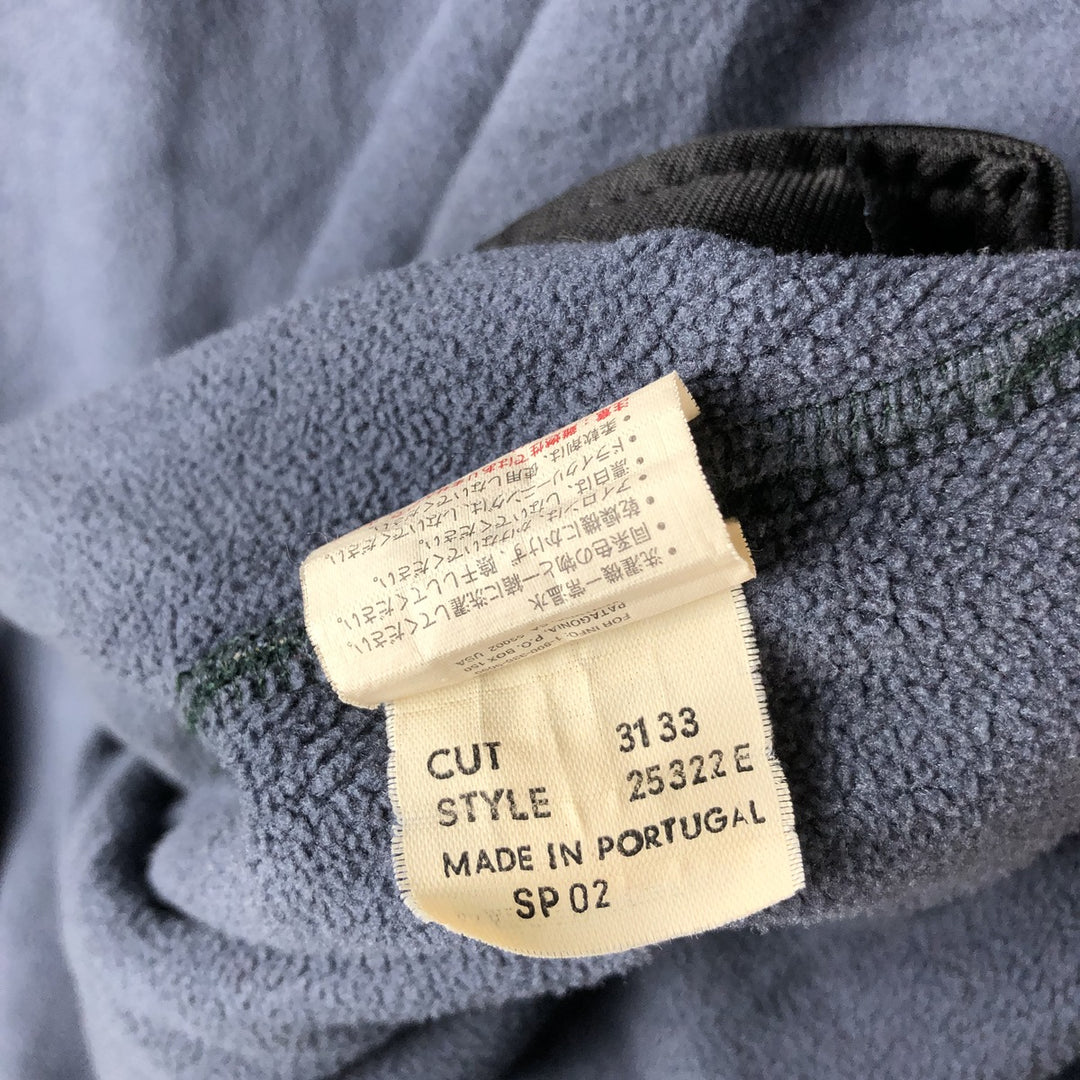 2000'S Patagonia Synchilla Windproof Fleece Jacket (25322SP02), Men's XL unclear black type Vintage Second Hand