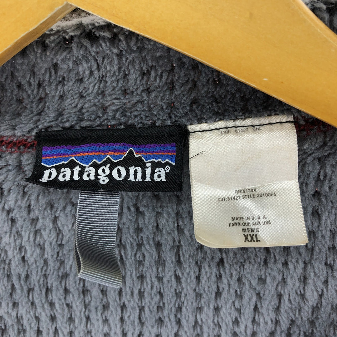 2000'S Patagonia Regulator R4 36100FA Fleece Jacket, Made in USA, Men's XXL polyester red type Vintage Second Hand