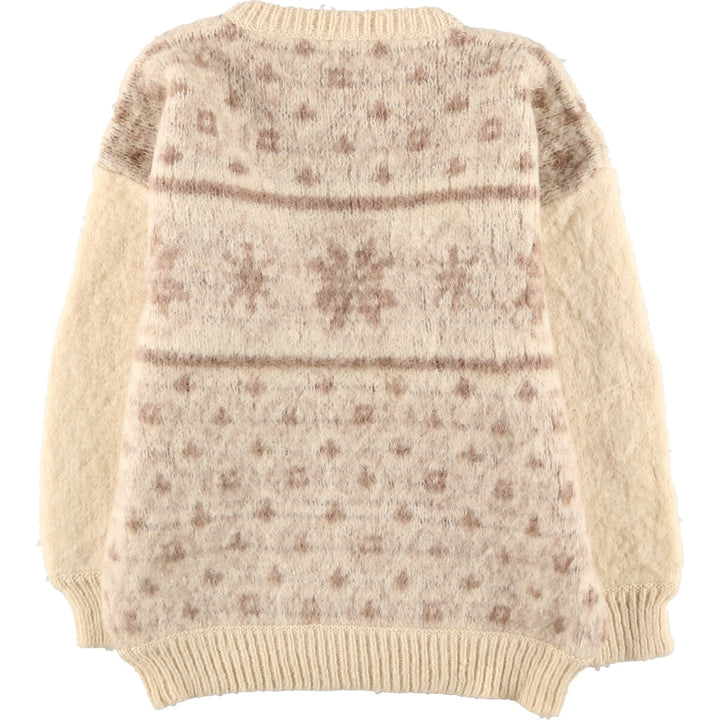 SPELANA All-over Snow Pattern Nordic Sweater Made in Ireland Men's M size /eaa379736