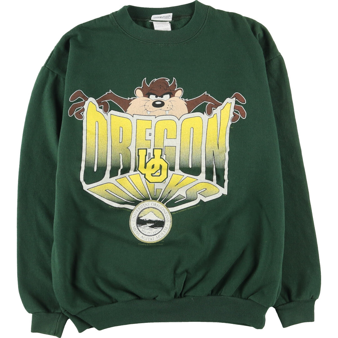 90'S Looney Tunes Tasmanian Devil College Character Sweatshirt Trainer Men's L Vintage /eaa379780