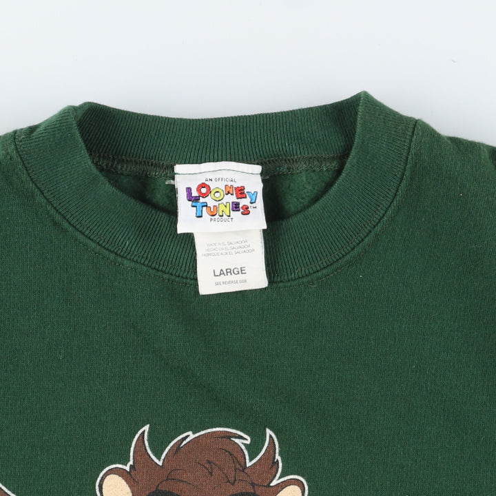 90'S Looney Tunes Tasmanian Devil College Character Sweatshirt Trainer Men's L Vintage /eaa379780