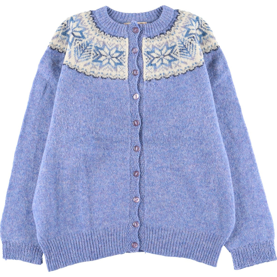 Nordic wool knit cardigan for women L [Eluru] /eaa379863