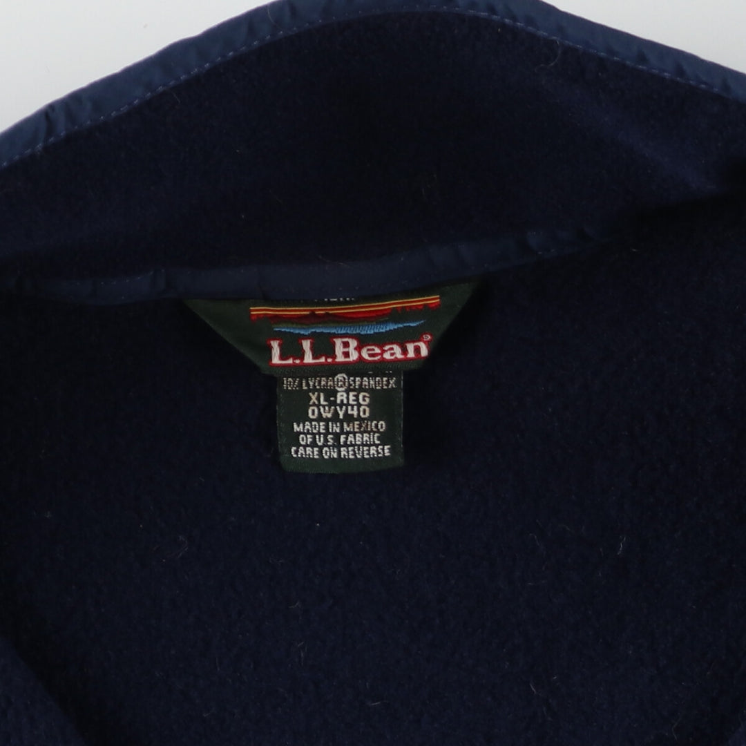 LLBean Half Snap Fleece Pullover Men's XL /eaa379877