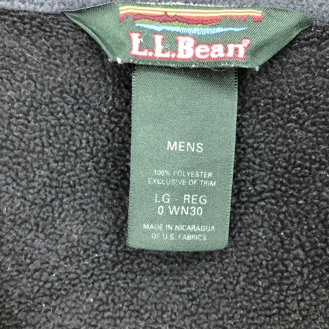 90'S LLBean Half Zip Fleece Pullover Men's L Vintage /eaa379880