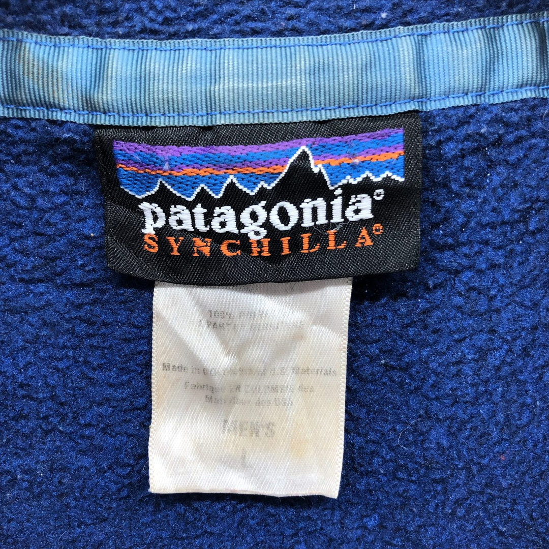 Patagonia SYNCHILLA Snap-T 25450F0 fleece pullover, men's L size, made in 2010, eaa379887